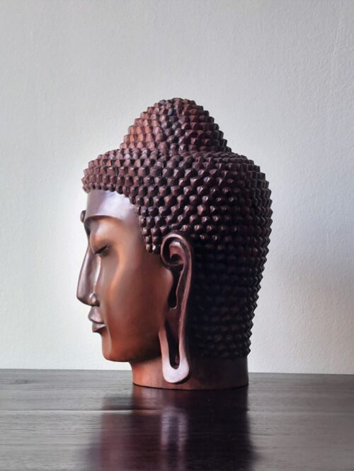Buddha-head-precious-wood