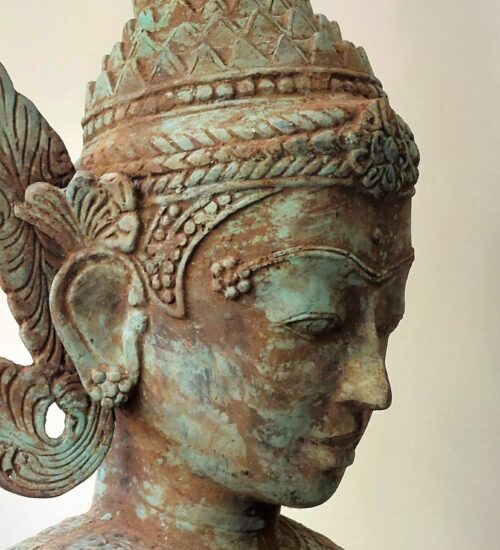 Thai-Buddha-bronze-head