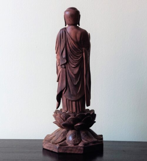 standing-ebony-wood-buddha-carved