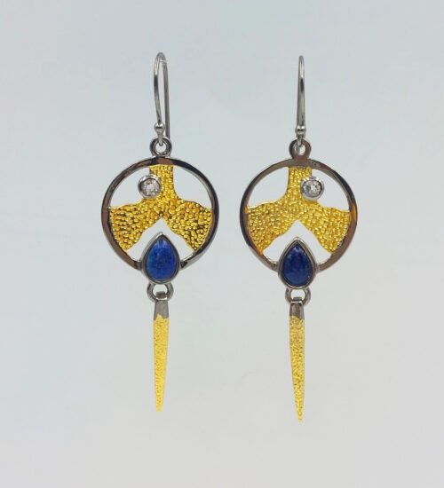 lapis-arrow-earrings