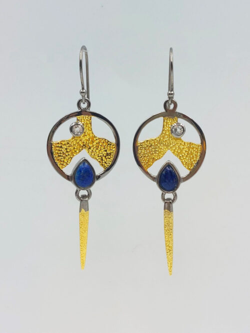 lapis-arrow-earrings