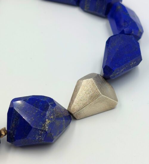 lapis-silver-nugget-necklace