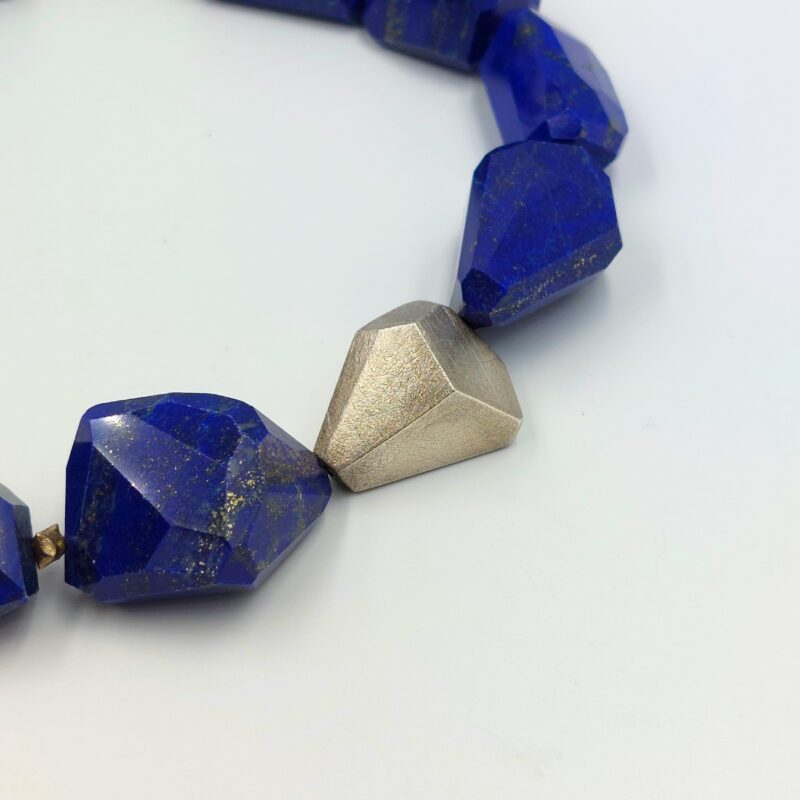 lapis-silver-nugget-necklace