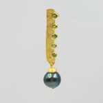 tourmaline-peacock pearls-gold-earrings