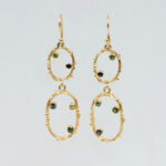 multicolour-sapphire-gold-earrings