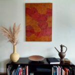 red-orange-lotus-wall-art