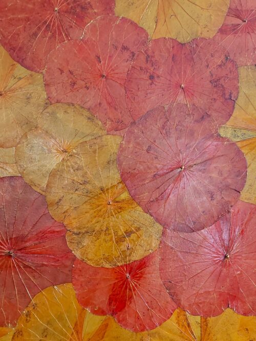 yellow-red-lotus-wall-panel