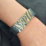 black-diamonds-mixed metals-bracelet
