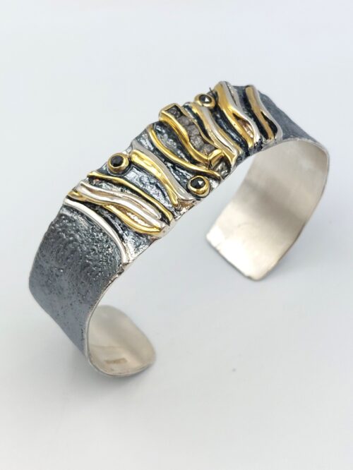 diamond-gold-silver-bracelet-cuff