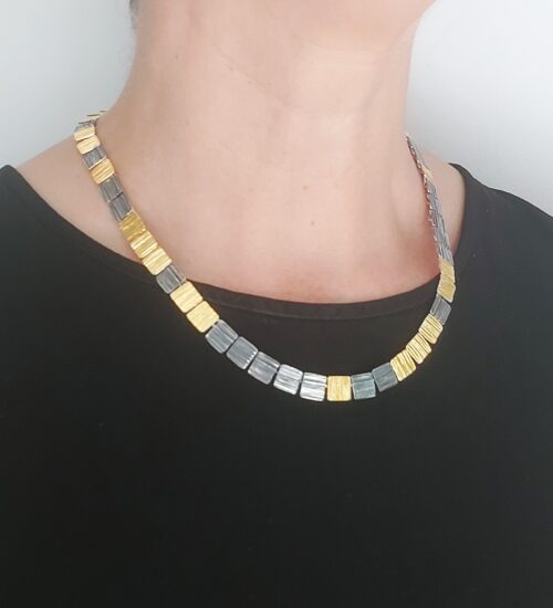 oxidised-silver-gold-necklace