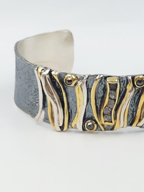rough-diamond-silver-cuff