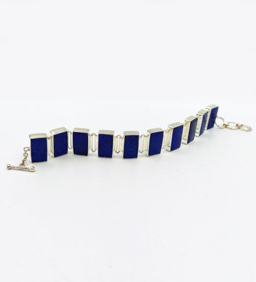rectangular-lapis-lazuli-silver-bracelet